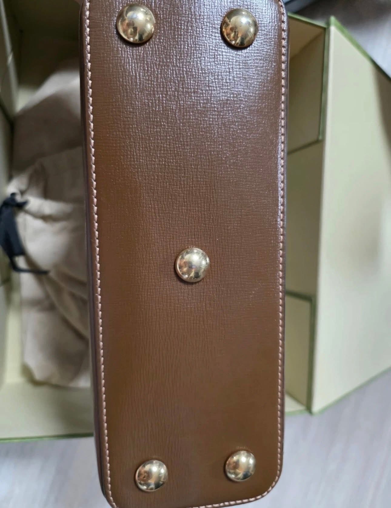 Gucci Horsebit Small Top Handle Bag – GG Supreme Canvas – Brown Leather Trim