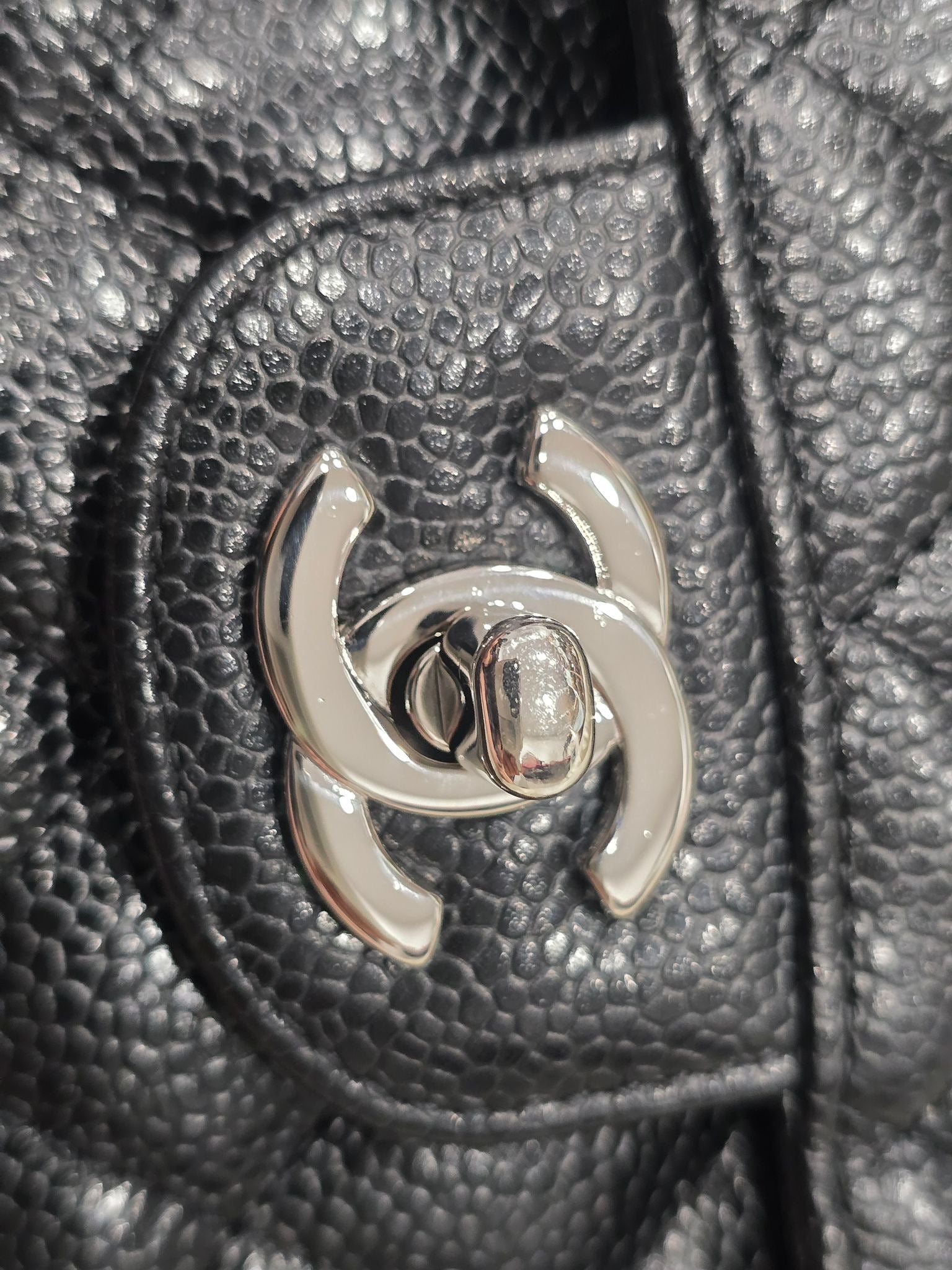 Chanel Medium Double Flap Black Caviar