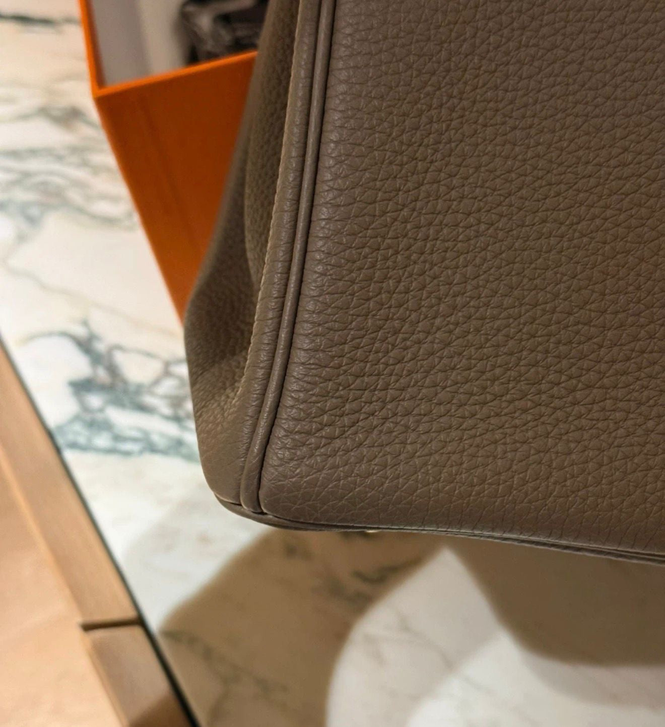 Hermès Birkin 25 – Etoupe Leather Gold Hardware