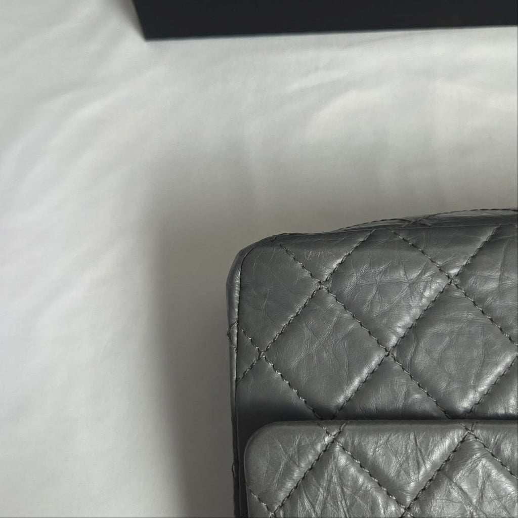 Chanel 2.55 Reissue Large Calfskin Charcoal Grey Series 14