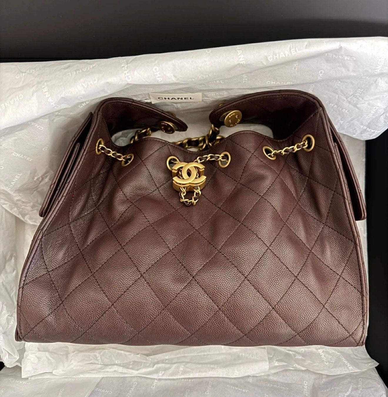 Chanel Small Drawstring / Bucket Bag
