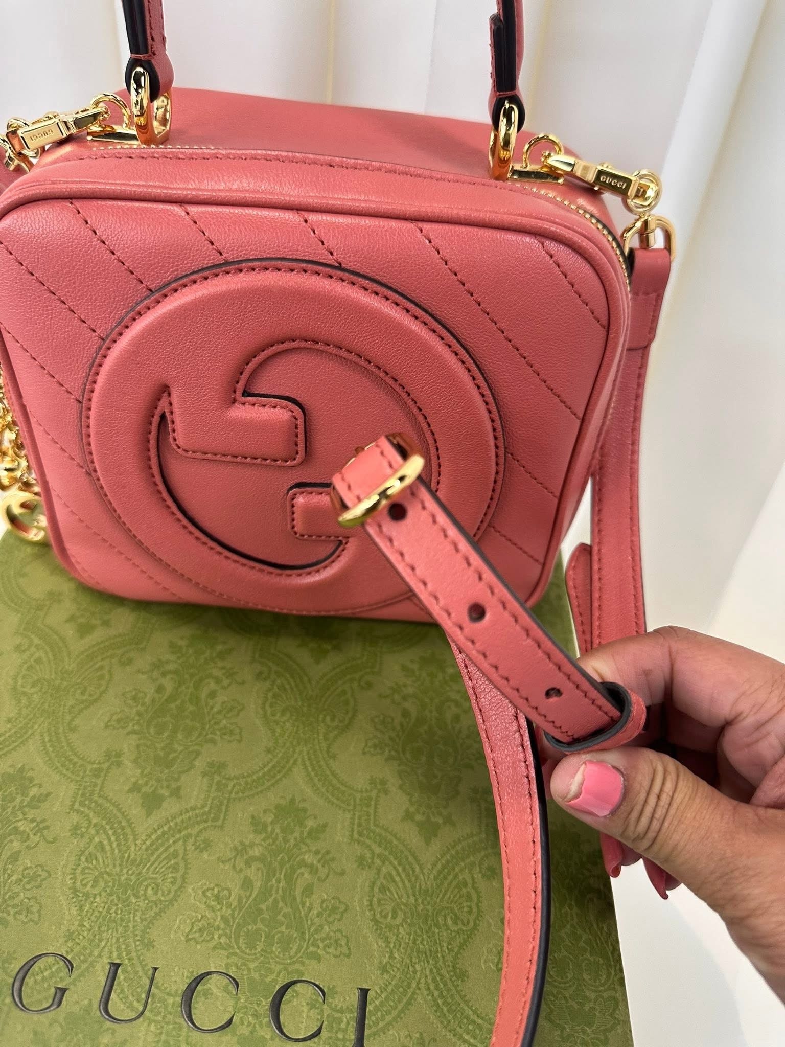 Gucci Soho Mini Top Handle Pink