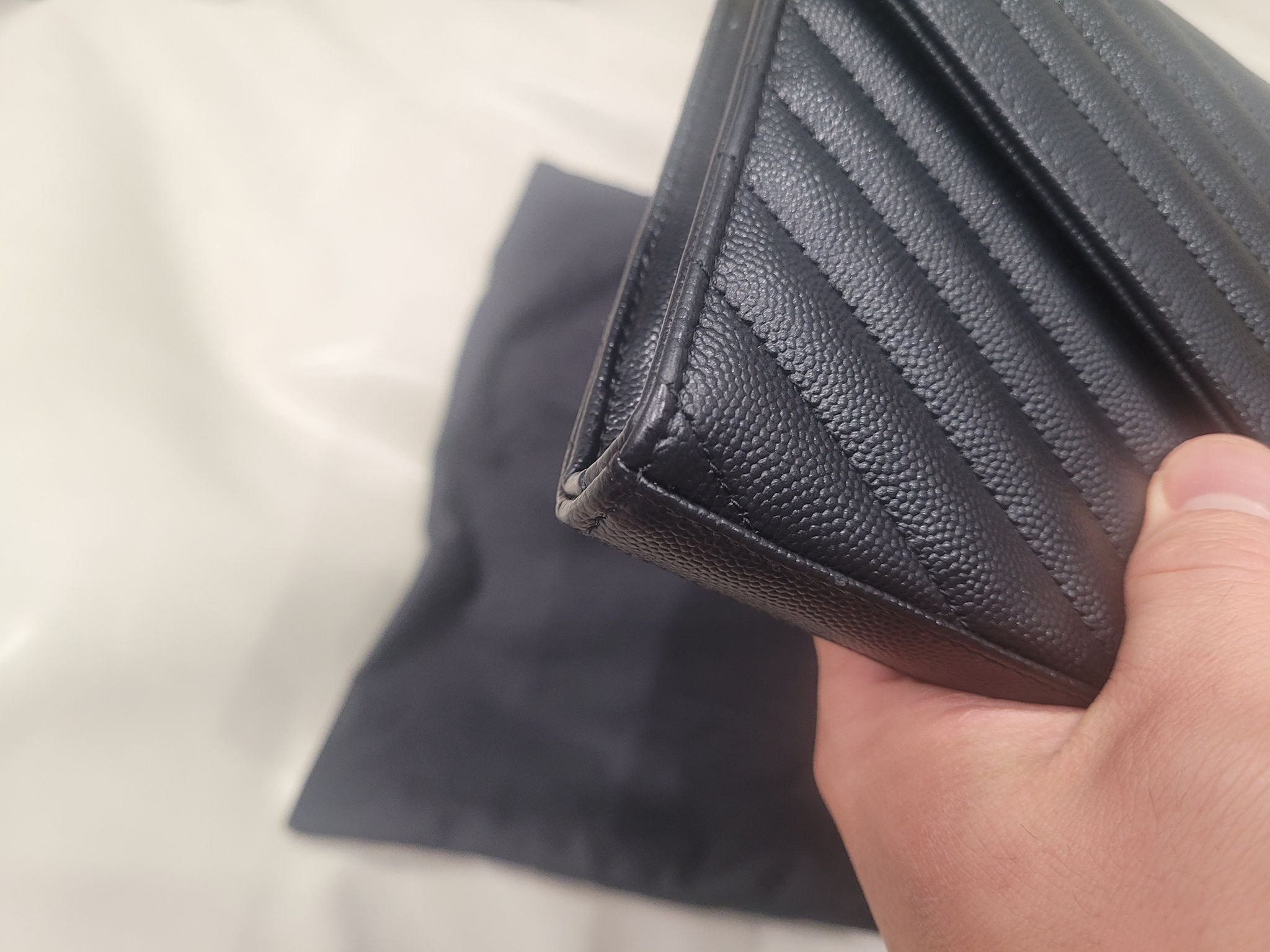 Saint Laurent Monogram Envelope Chain Wallet