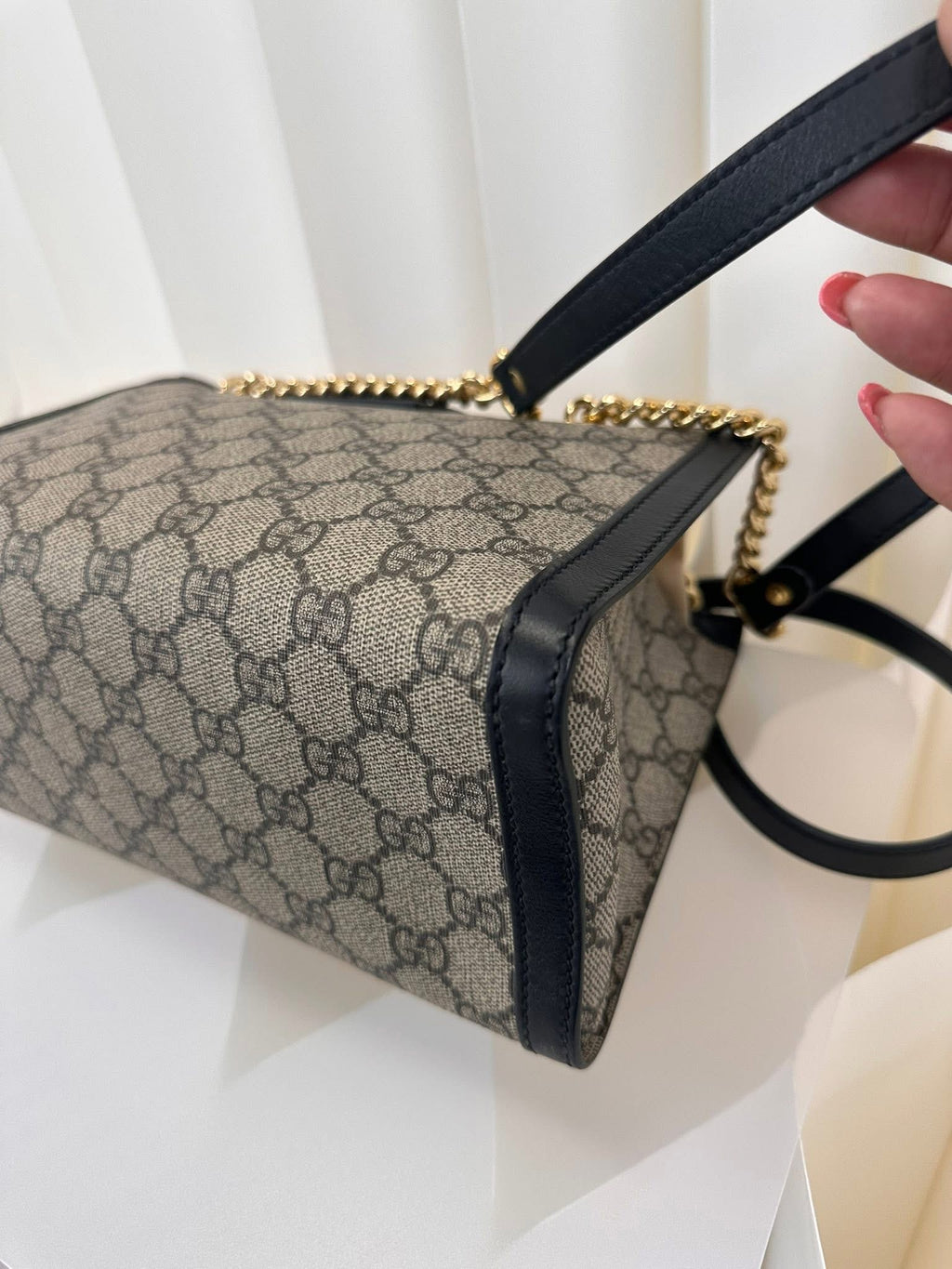 Gucci GG Supreme Padlock Small Shoulder Bag