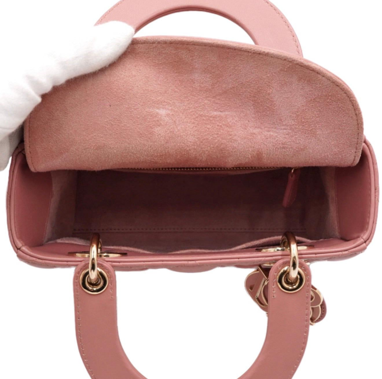 Lady Dior Small Pink Cannage Bag – Feminine Luxury Icon
