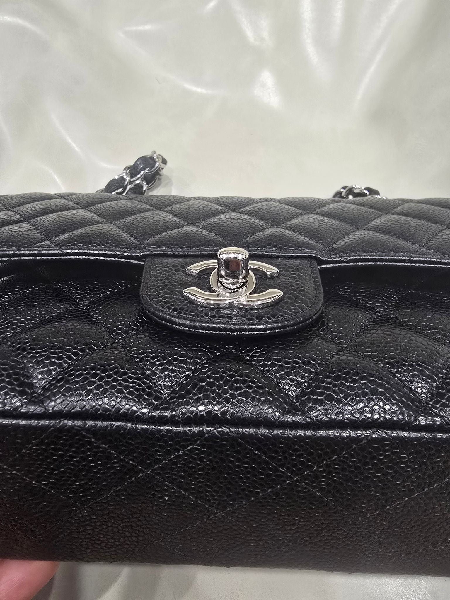 Chanel Medium Double Flap Black Caviar