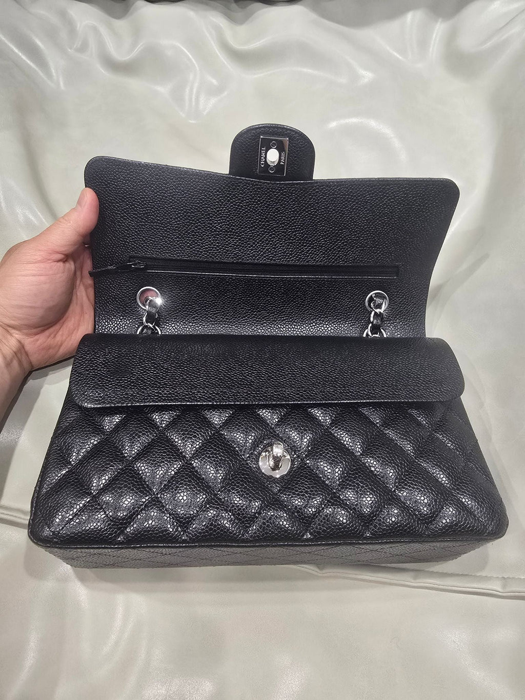 Chanel Medium Double Flap Black Caviar