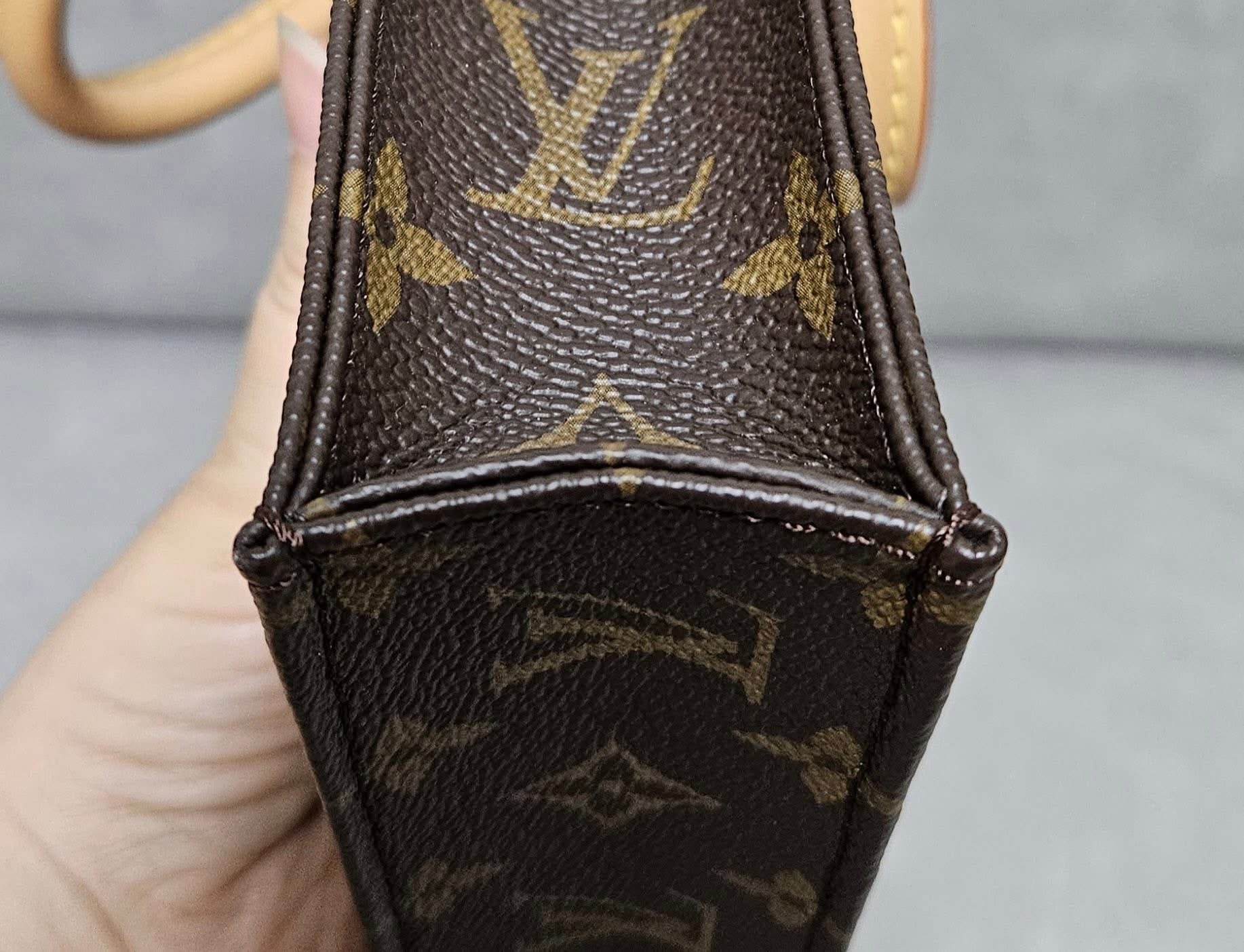 Louis Vuitton Petit Sac Plat Monogram Tote & Crossbody