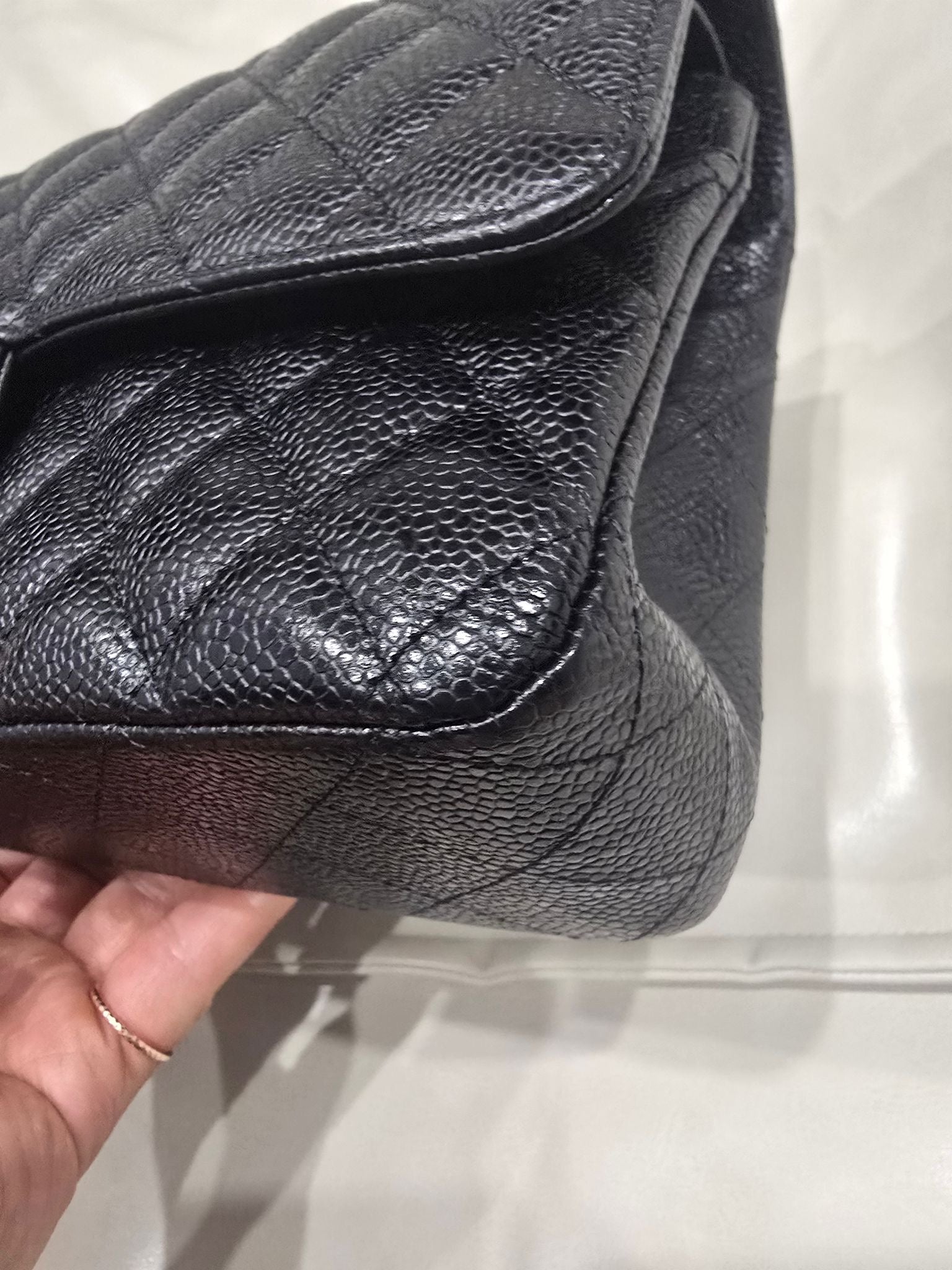 Chanel Medium Double Flap Black Caviar