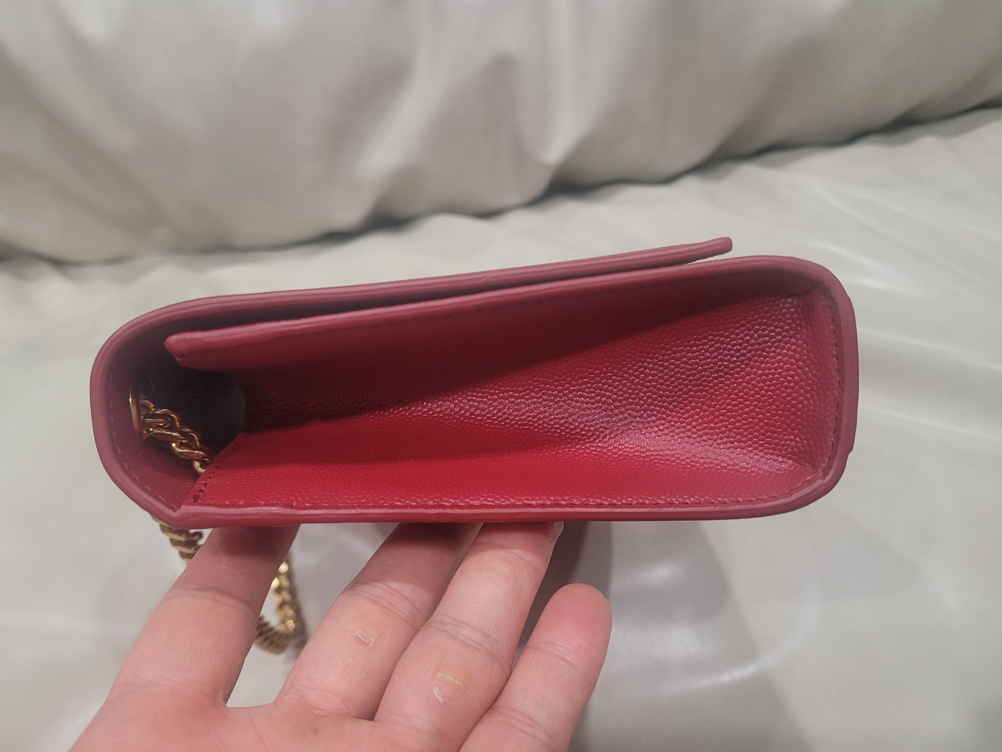 Saint Laurent Monogram Chain Wallet