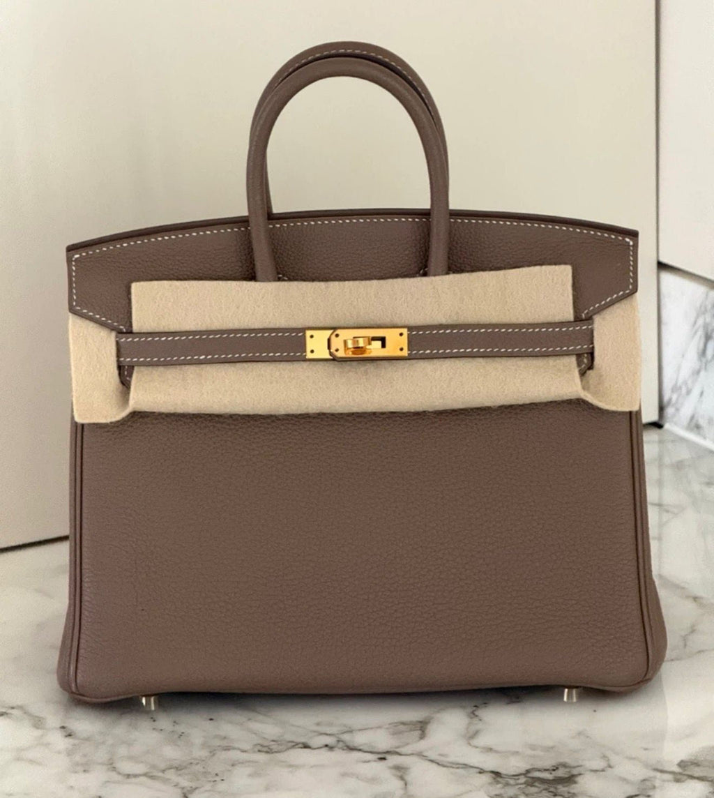 Hermès Birkin 25 – Etoupe Leather Gold Hardware