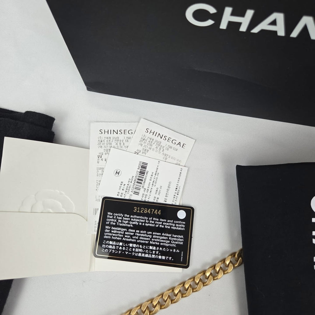 Chanel Calfskin Crossbody Black GHW