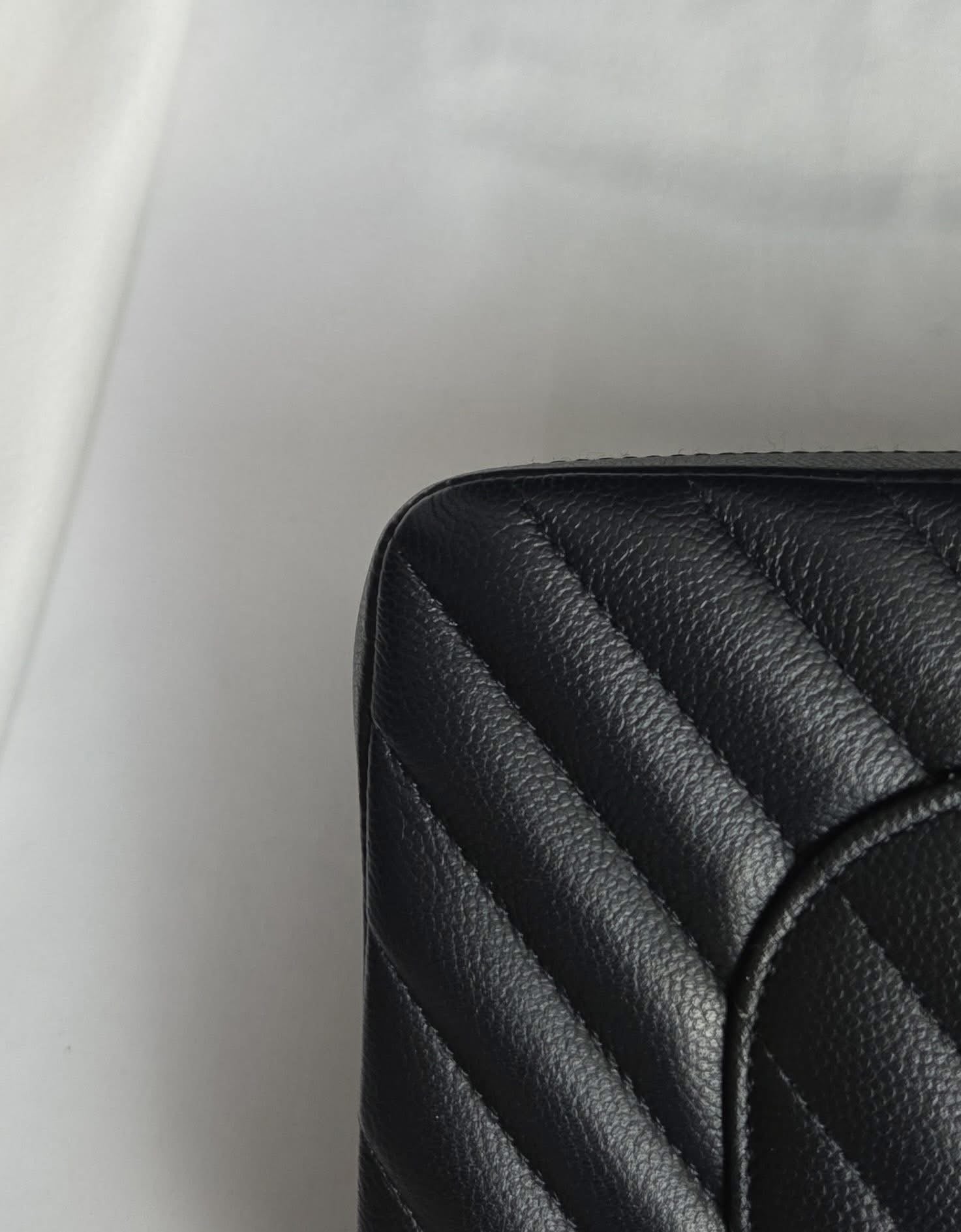 Chanel Classic Medium Caviar Black Gold