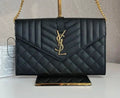 Saint Laurent Envelope Chain Wallet / Crossbody Bag