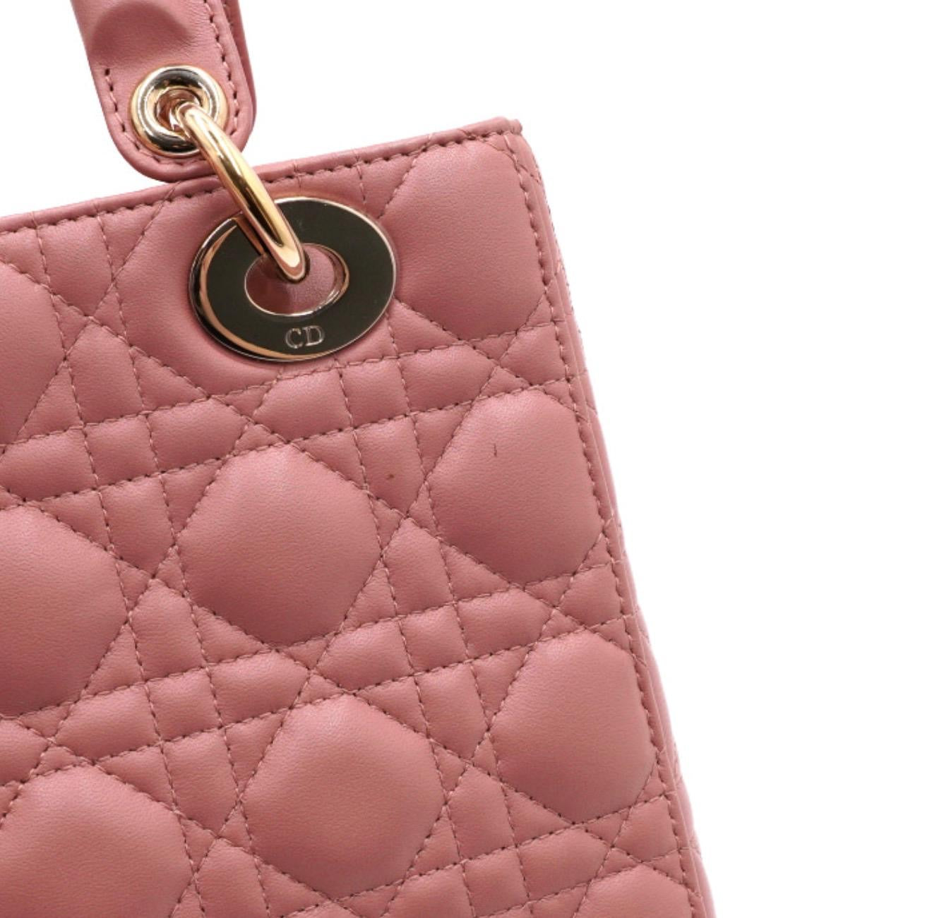 Lady Dior Small Pink Cannage Bag – Feminine Luxury Icon