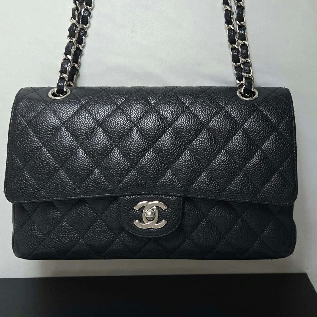 Chanel Classic Medium Caviar Black SHW