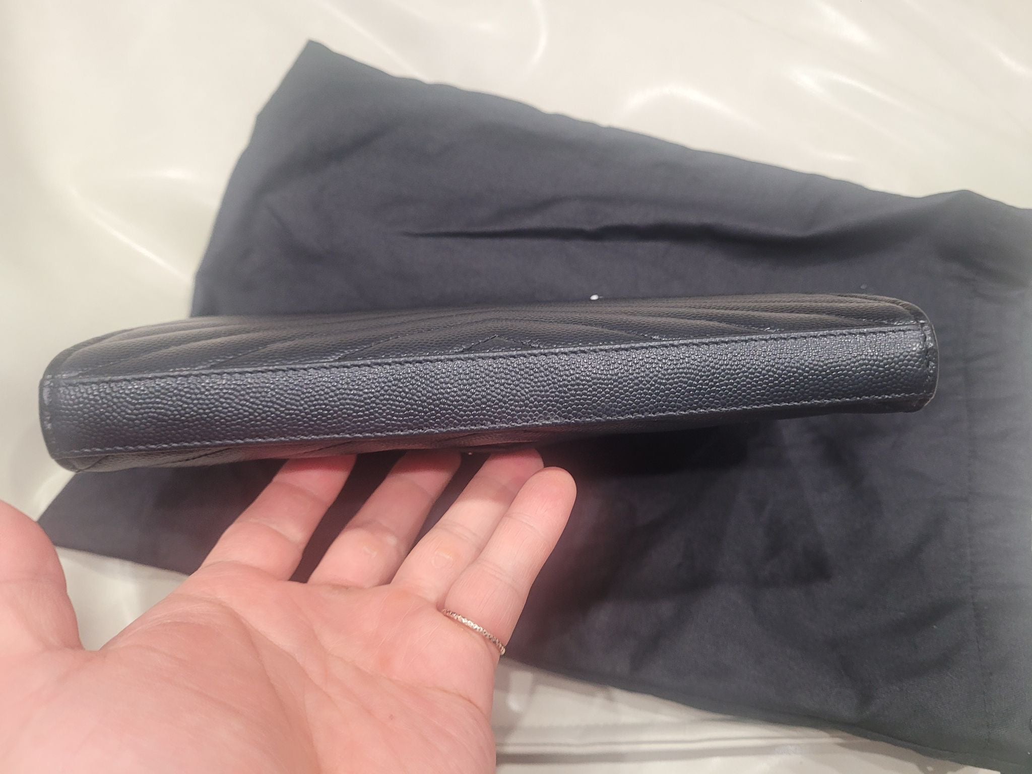 Saint Laurent Monogram Envelope Chain Wallet