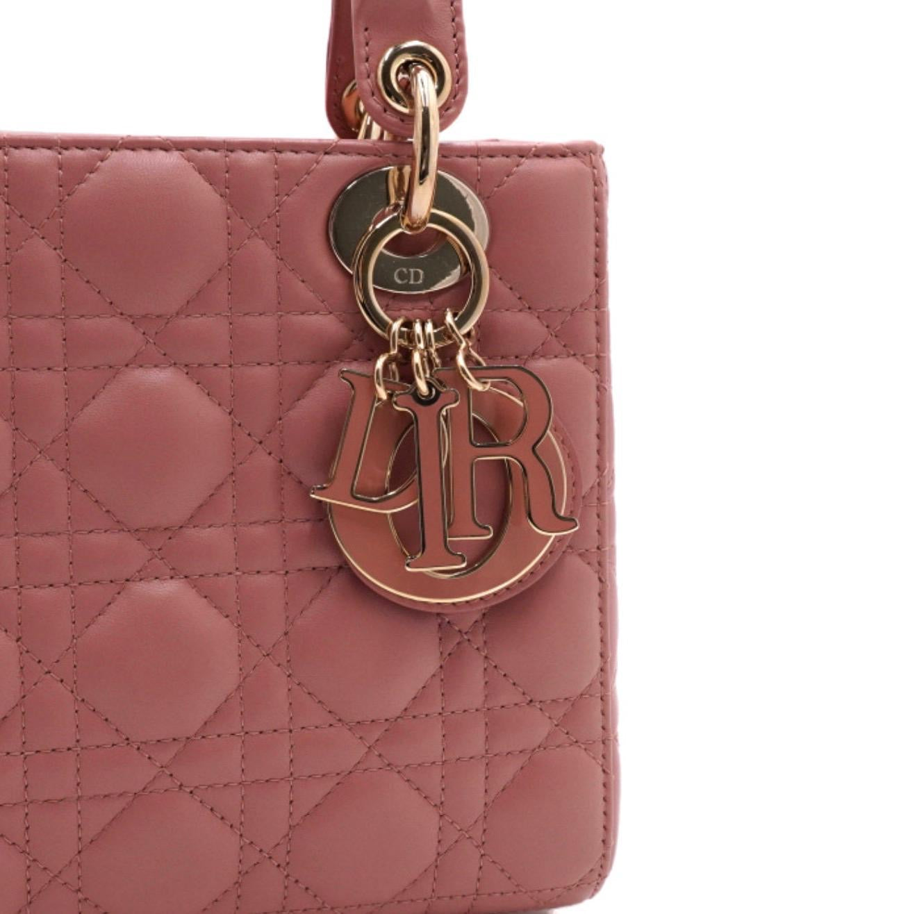 Lady Dior Small Pink Cannage Bag – Feminine Luxury Icon