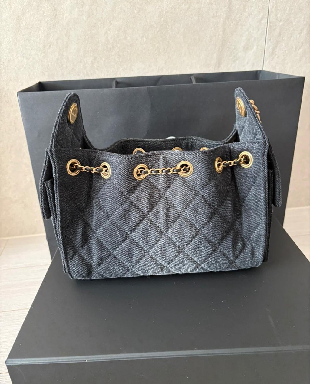 Chanel Mini Drawstring / Bucket Bag