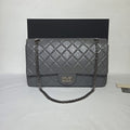 Chanel 2.55 Reissue Large Calfskin Charcoal Grey Series 14