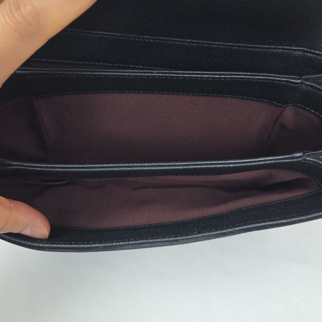Chanel Caviar Flap Crossbody Black GHW Series 26