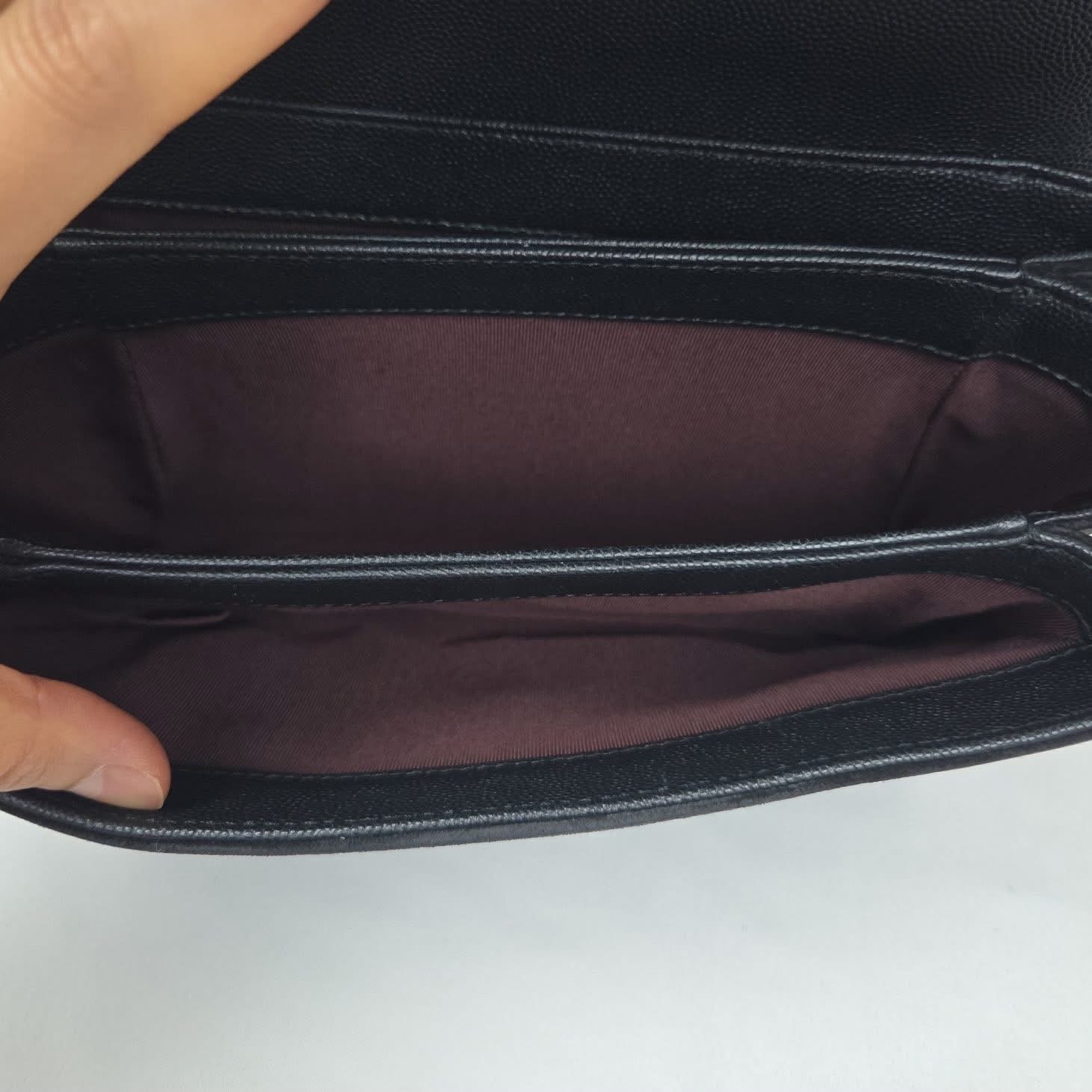 Chanel Caviar Flap Crossbody Black GHW Series 26