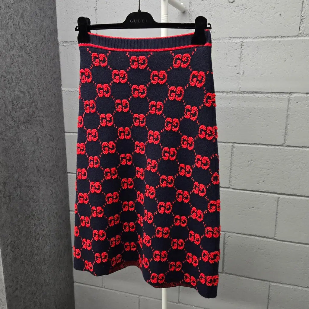 Gucci Gucci GG Jacquard Boucle Knit Skirt Set