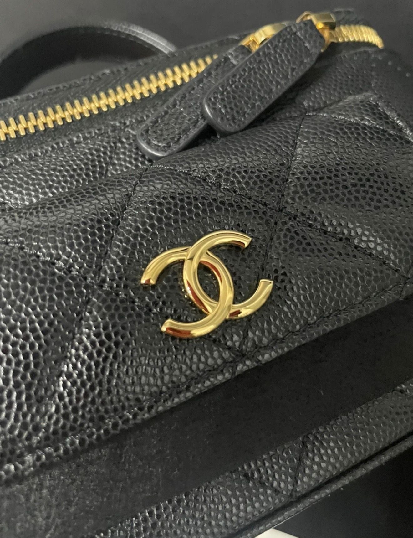 Chanel Caviar Pocket Vanity Bag