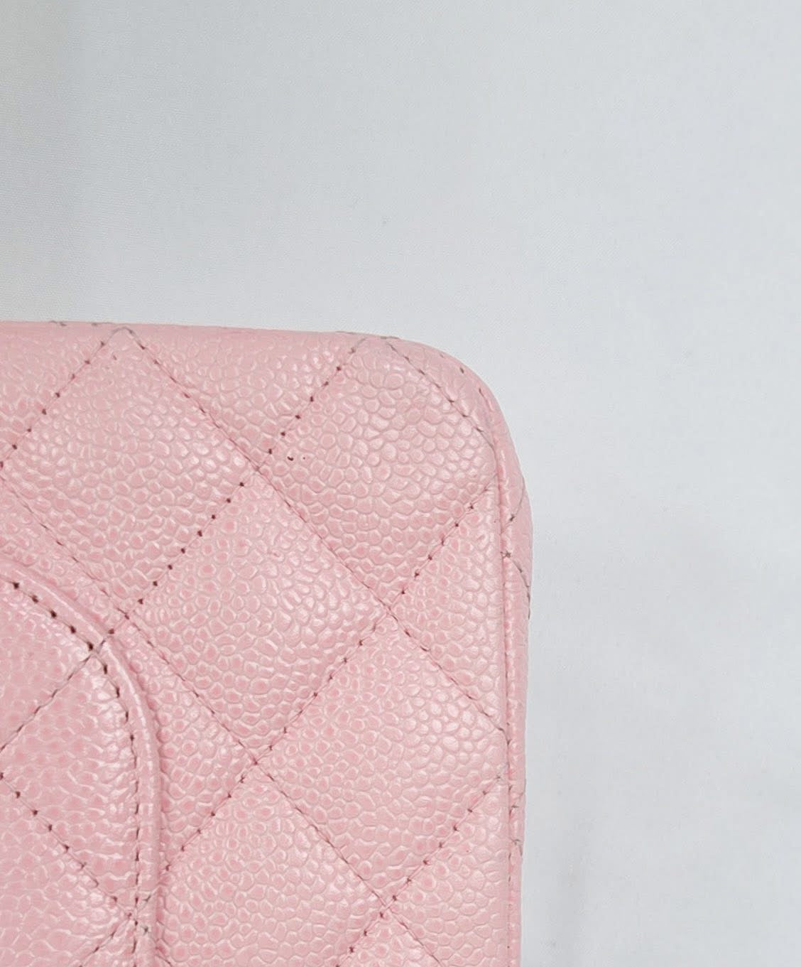 Chanel Classic Medium Caviar Light Pink Gold