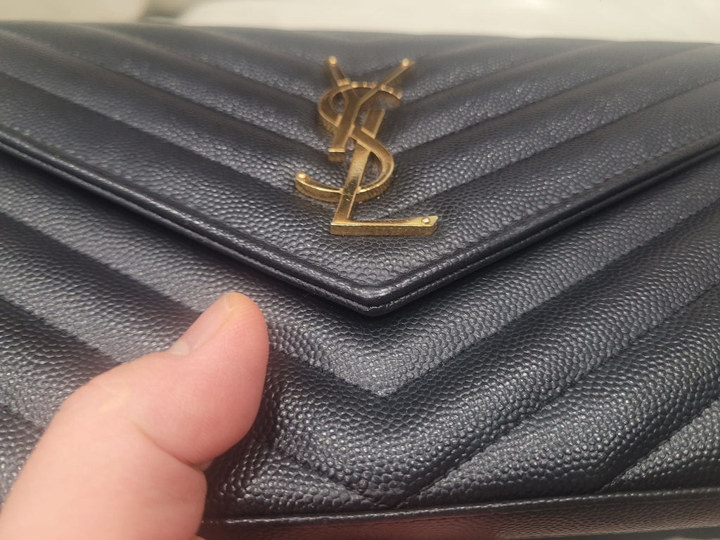 Saint Laurent Monogram Envelope Chain Wallet