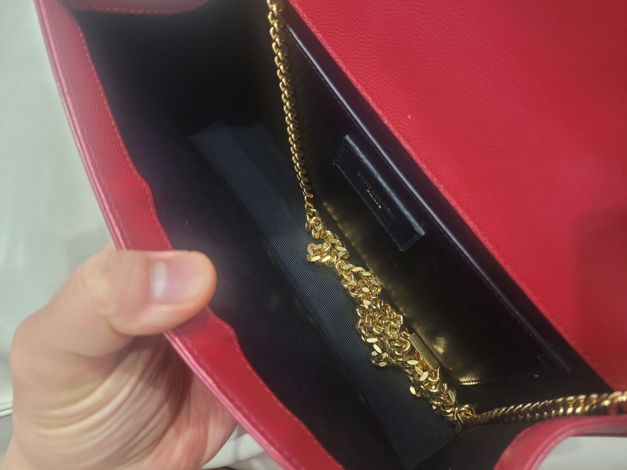 Saint Laurent Monogram Chain Wallet