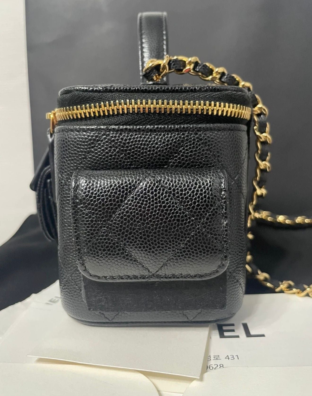 Chanel Caviar Pocket Vanity Bag