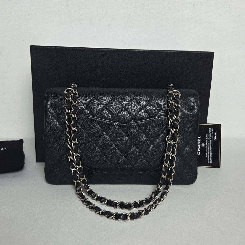 Chanel Classic Medium Caviar Black SHW