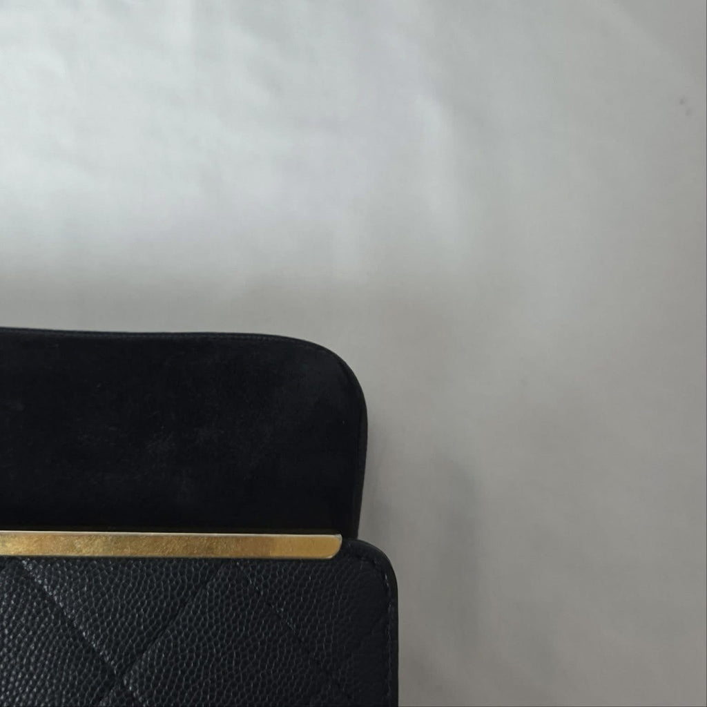 Chanel Caviar Flap Crossbody Black GHW Series 26