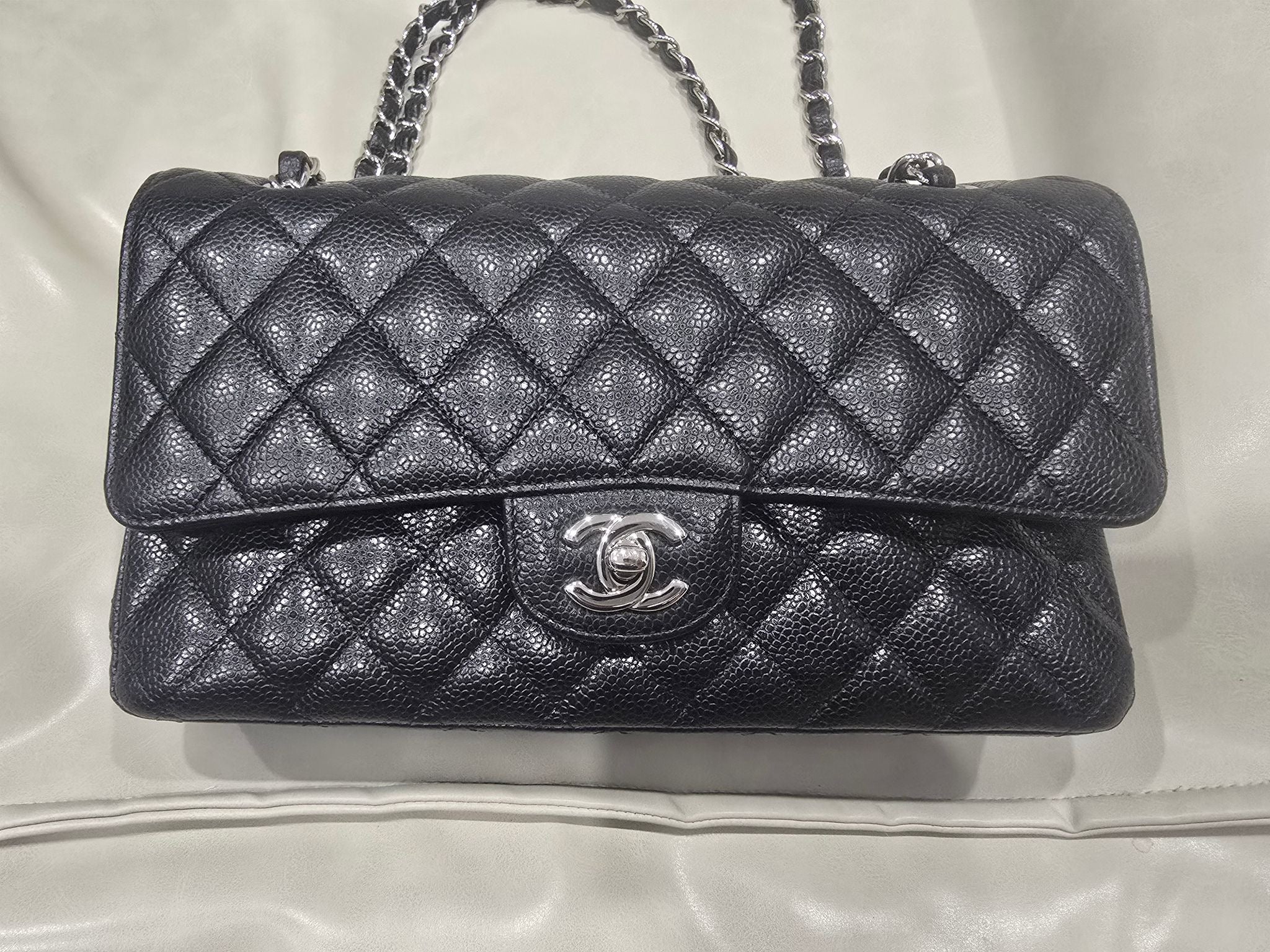 Chanel Medium Double Flap Black Caviar