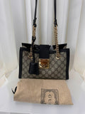 Gucci GG Supreme Padlock Small Shoulder Bag