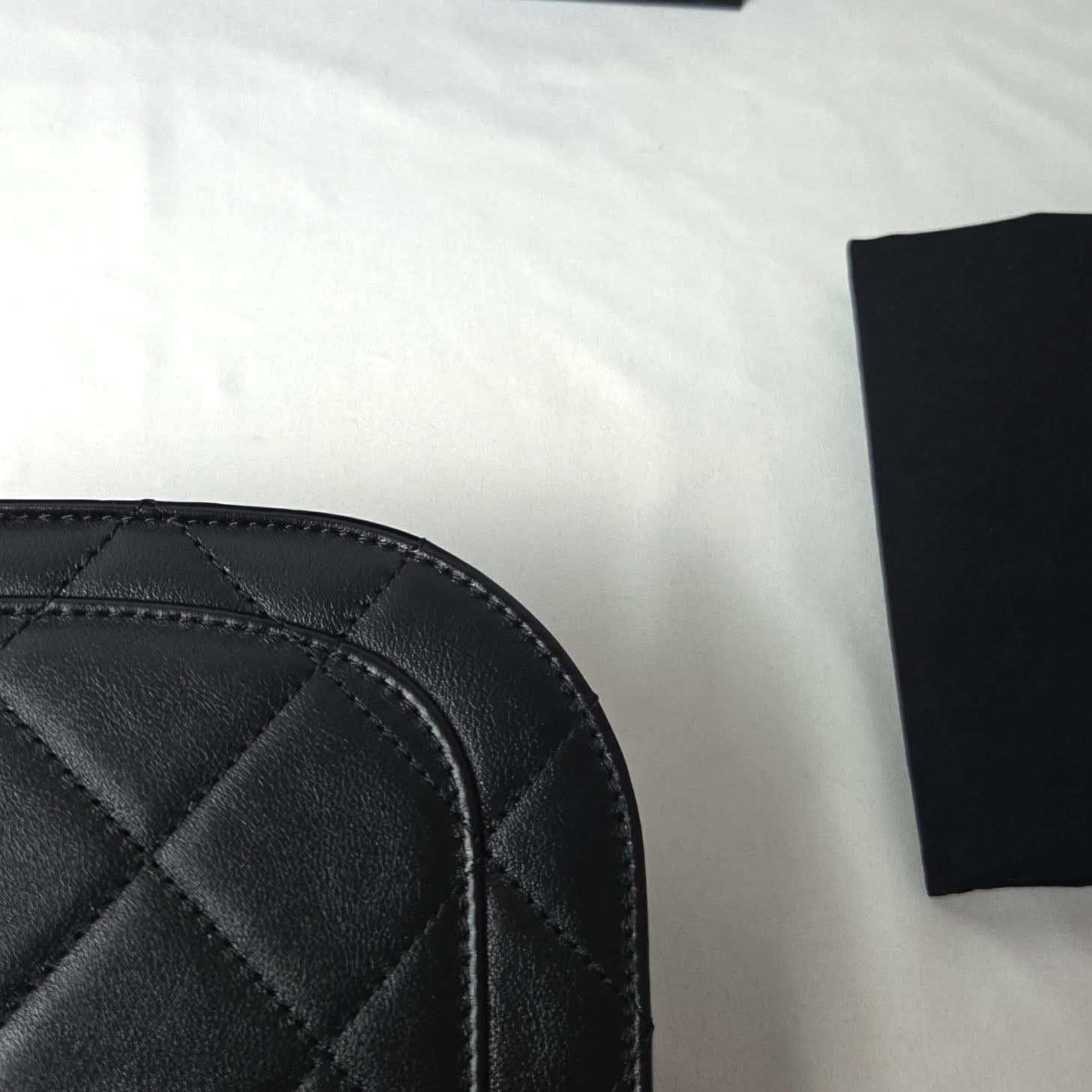 Chanel Calfskin Crossbody Black GHW