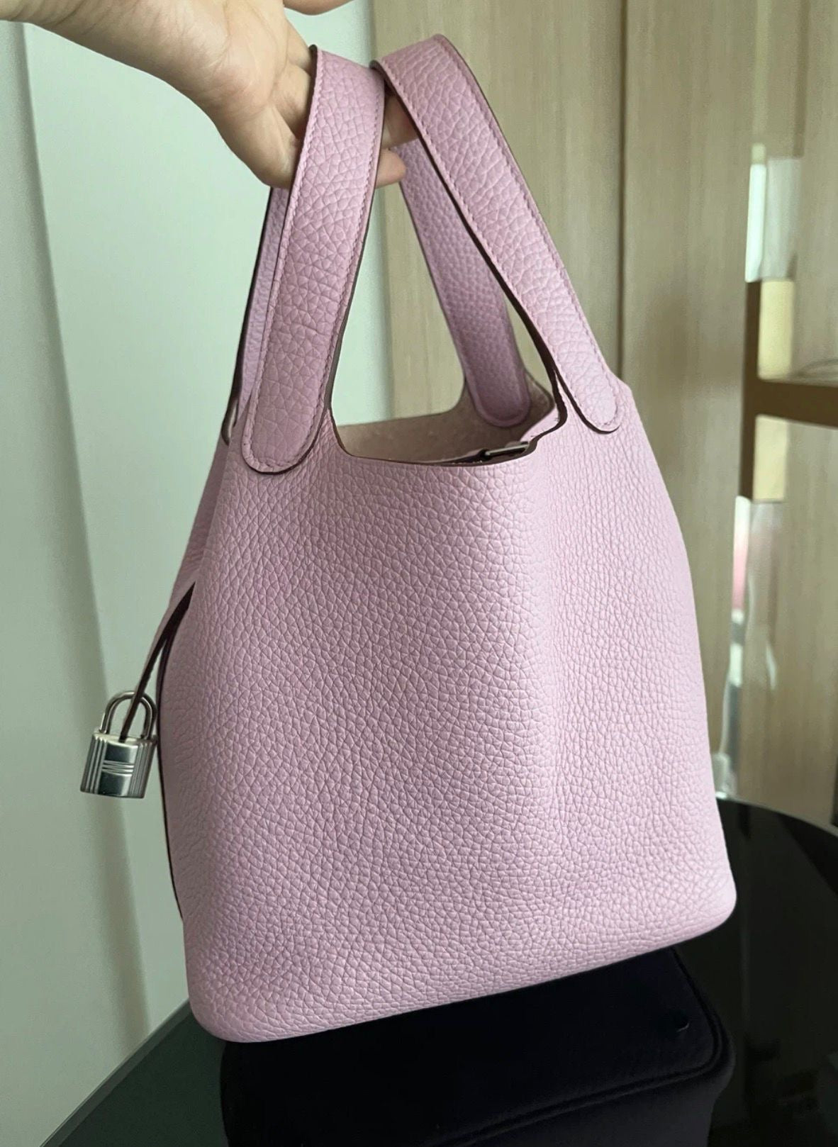 Hermès Picotin 18 Mauve Sylvestre PHW