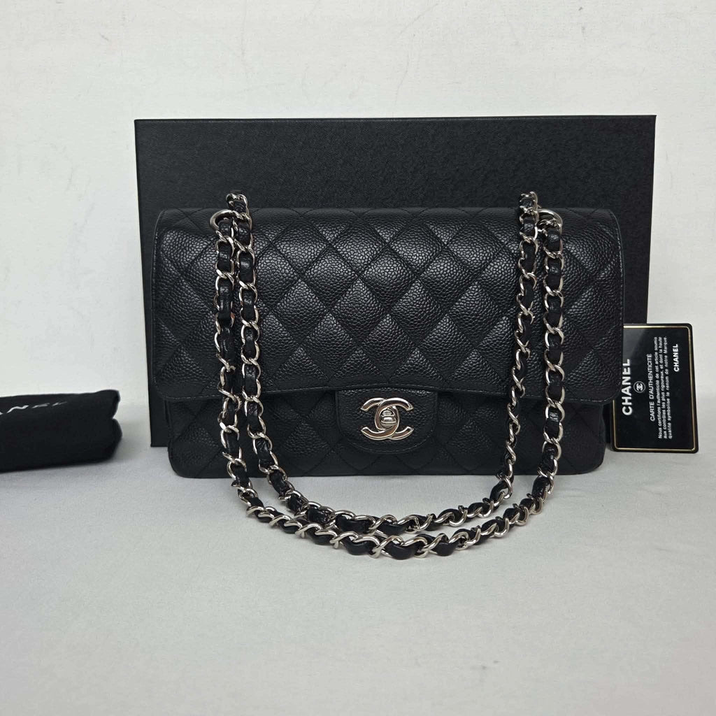 Chanel Classic Medium Caviar Black SHW