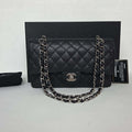 Chanel Classic Medium Caviar Black SHW